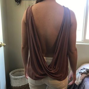 Women’s open back tank top